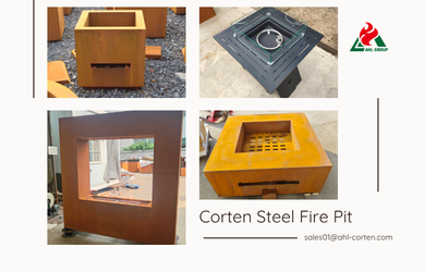 Corten Steel Outdoor Fire Pit